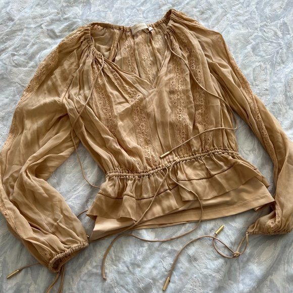 Beautiful Beige Zimmerman Blouse - Picture 2 of 5